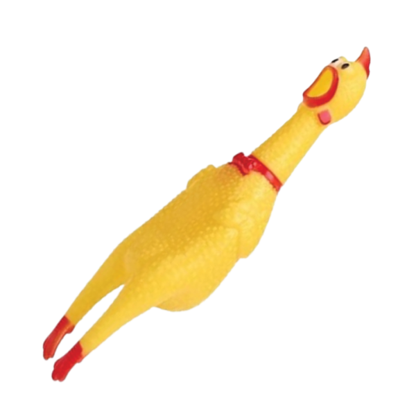 juguete Gallina de hule para mascotas perros