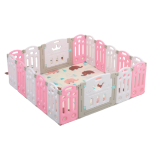 Corral Plegable con alfombra para bebes niños 174 x 177 centímetro