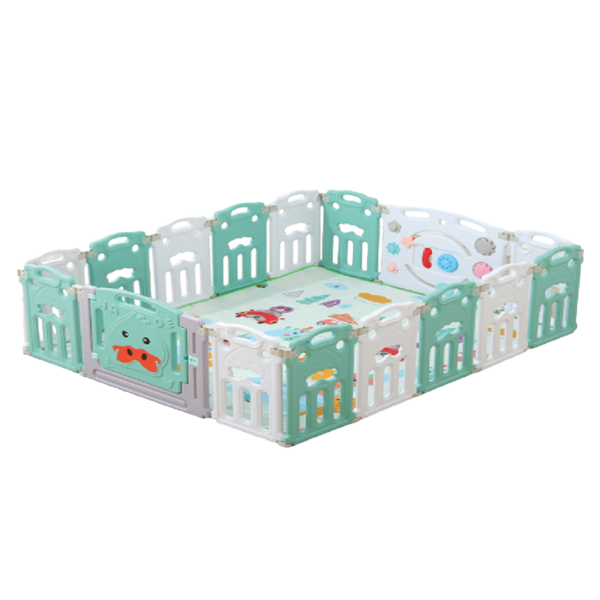 Corral Plegable para bebes, niños mas alfombra 156 x 194 centimetro