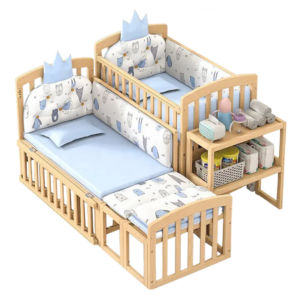 Cuna cama  de madera transformable para bebes niños