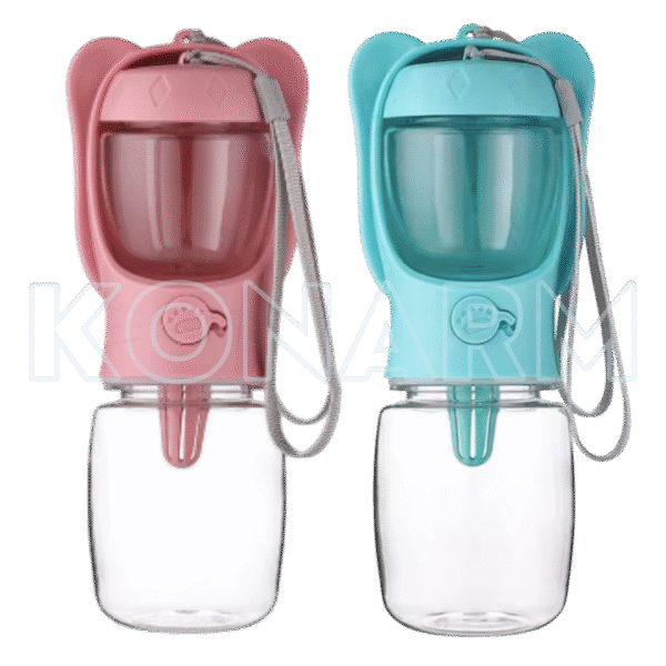 Porta agua & croquetas para mascotas 350ml
