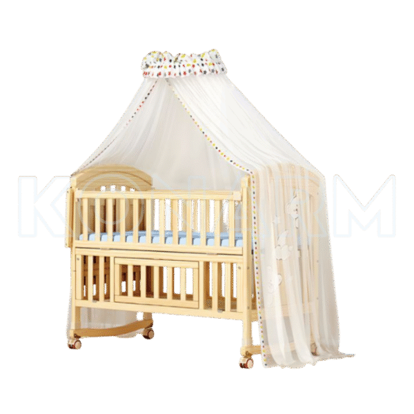 Cuna de madera transformable para bebés