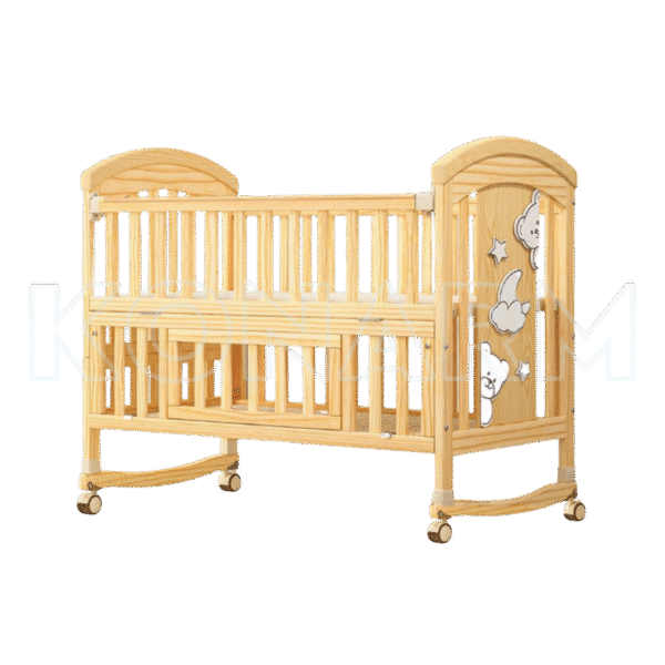 Cuna de madera transformable para bebés - Imagen 2