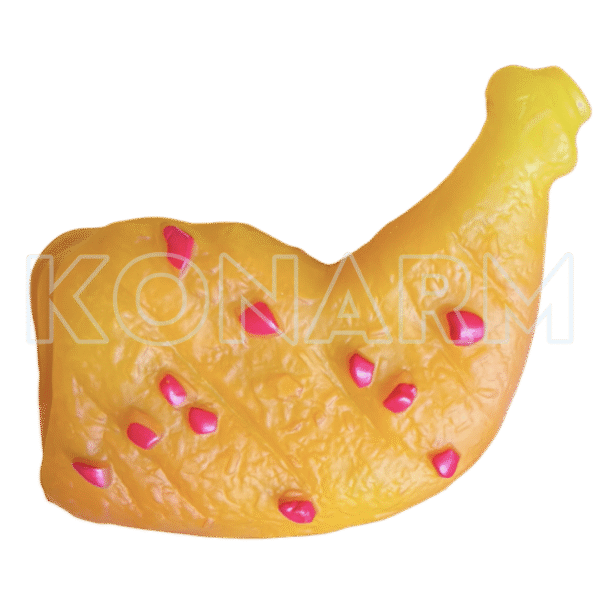Juguete en forma de pierna de pollo para perro - Imagen 3