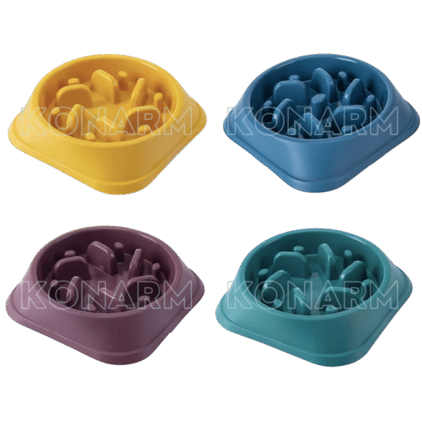 Plato de entrenamiento circular para mascotas perros & gatos | Plato plástico para mascotas