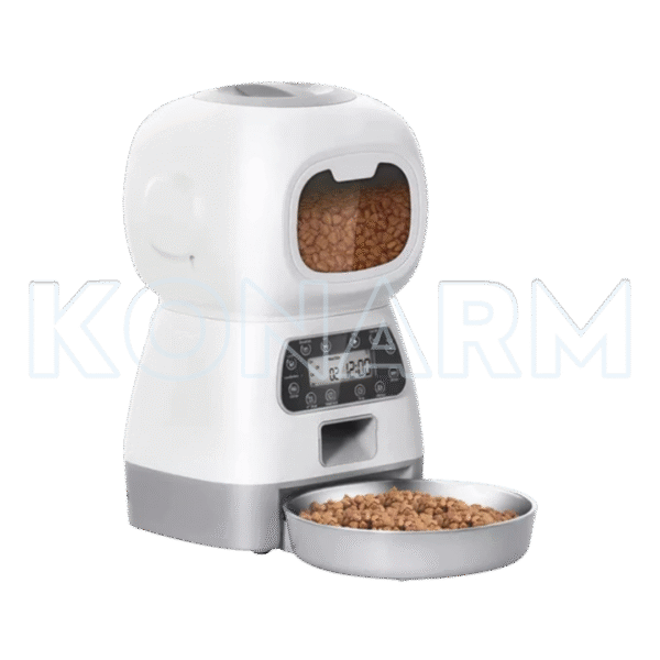Alimentador automático con programación de horas para mascotas perros & gatos