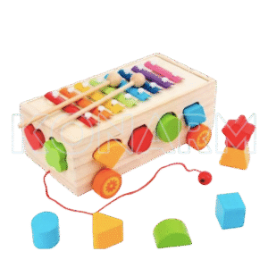 Carrito Didáctico de Madera Montessori 3 en 1