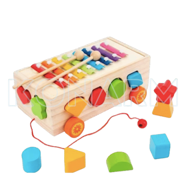 Carrito Didáctico de Madera Montessori 3 en 1