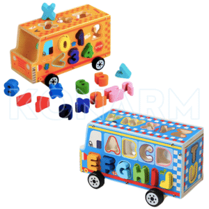 Camión Didáctico de Madera Alfabético - Numérico