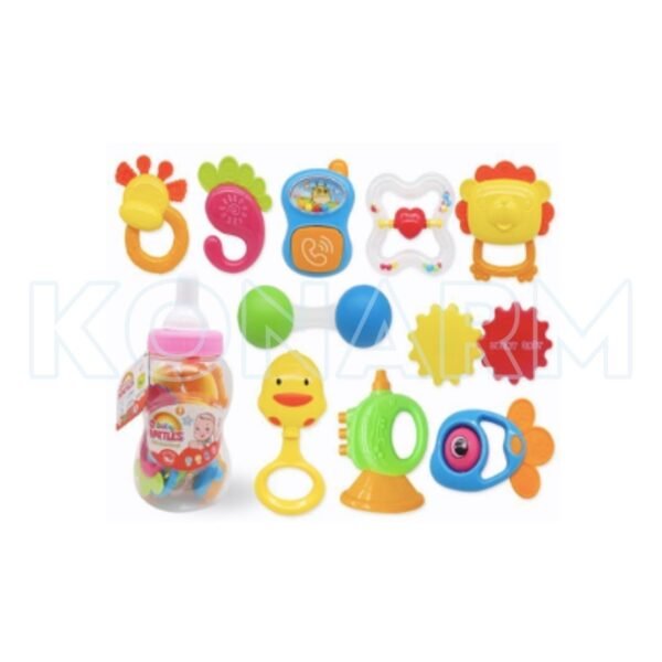 Set de 10 Sonajas para Bebé – Estimulación Temprana Multisensorial - Imagen 2