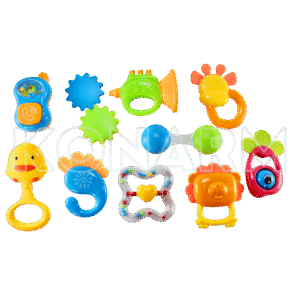 Set de 10 Sonajas para Bebé – Estimulación Temprana Multisensorial