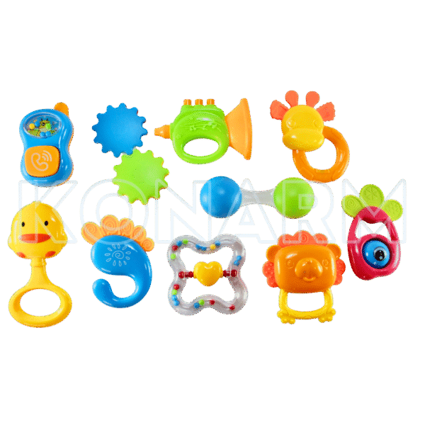 Set de 10 Sonajas para Bebé – Estimulación Temprana Multisensorial