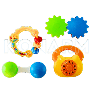 Set de 4 Sonajas para Bebé – Estimulación Temprana Multisensorial