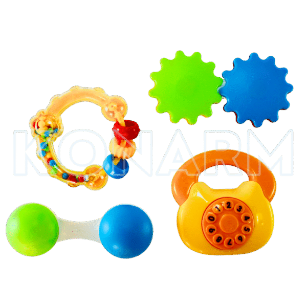 Set de 4 Sonajas para Bebé – Estimulación Temprana Multisensorial