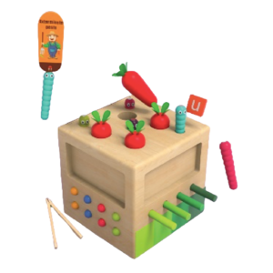 juguetes Montessori figuras  frutas verduras