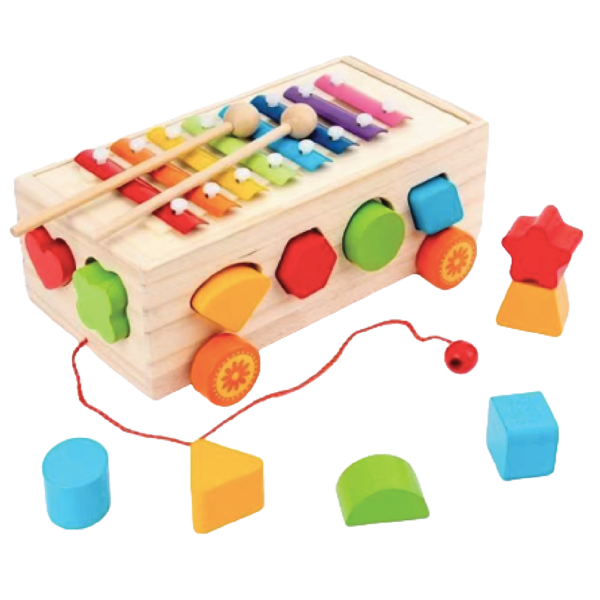 juguetes Montessori para niños bolas marimba xilófono figuras