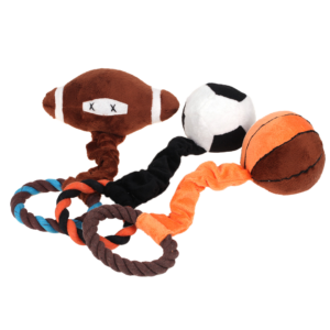 juguete Pelotas para mascotas de varias formas  de Peluche con cuerda corta y aro