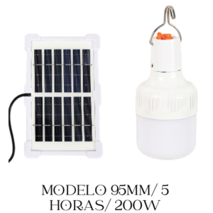 PRODUCTO AGOTADO / Foco con panel solar modelo 95mm 200w 5 horas duración PRODUCTO AGOTADO /