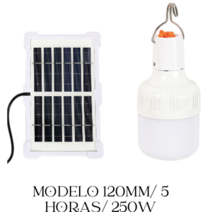 PRODUCTO AGOTADO /  Foco con panel solar modelo 120mm 250w duración de 5 horas. PRODUCTO AGOTADO /
