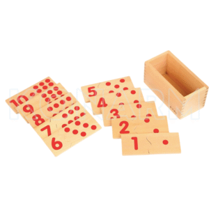 Rompecabezas Números del 1 al 10 Dominó Numérico de Madera