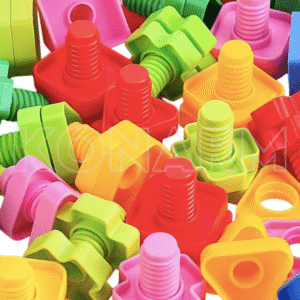 Juego didáctico de Tuercas y Tornillos Plásticos 1KG