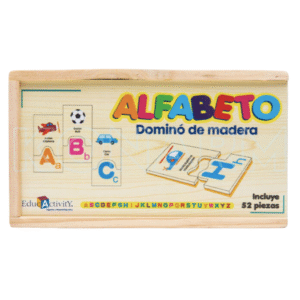 Dominó de Alfabeto en Madera