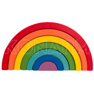 Arcoíris Waldorf Rompecabezas Educativo