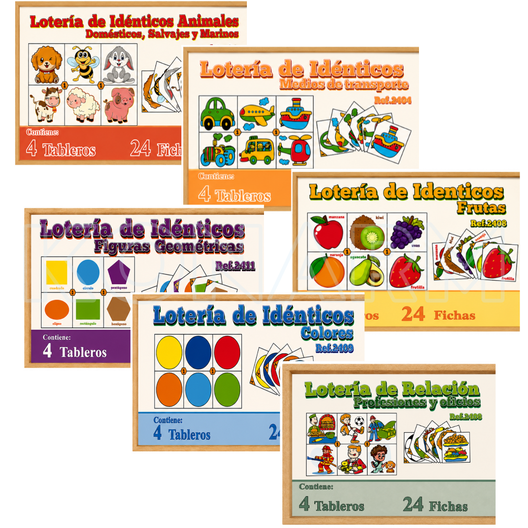 Lotería Didáctica de Idénticos – Juego Educativo Infantil