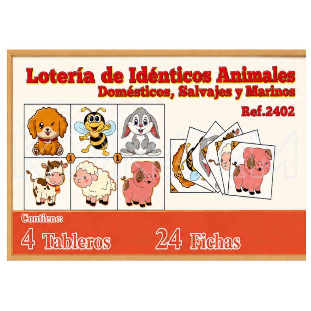 Lotería Didáctica de Idénticos – Juego Educativo Infantil - Imagen 2