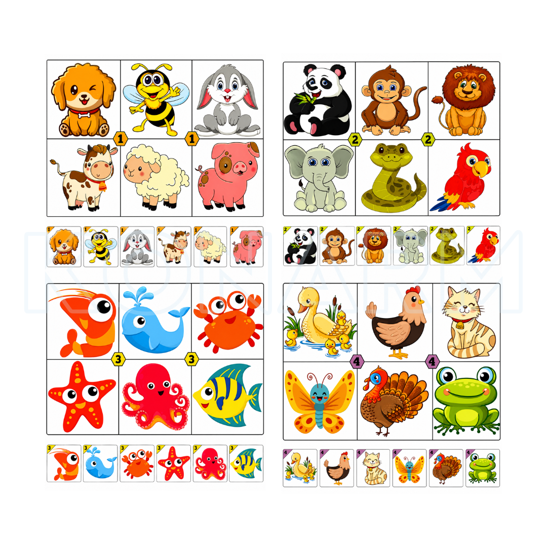 Lotería Didáctica de Idénticos – Juego Educativo Infantil - Imagen 3