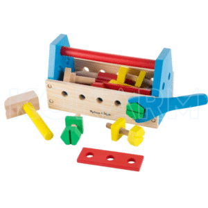 Caja de Herramientas de Madera Didáctica para Niños