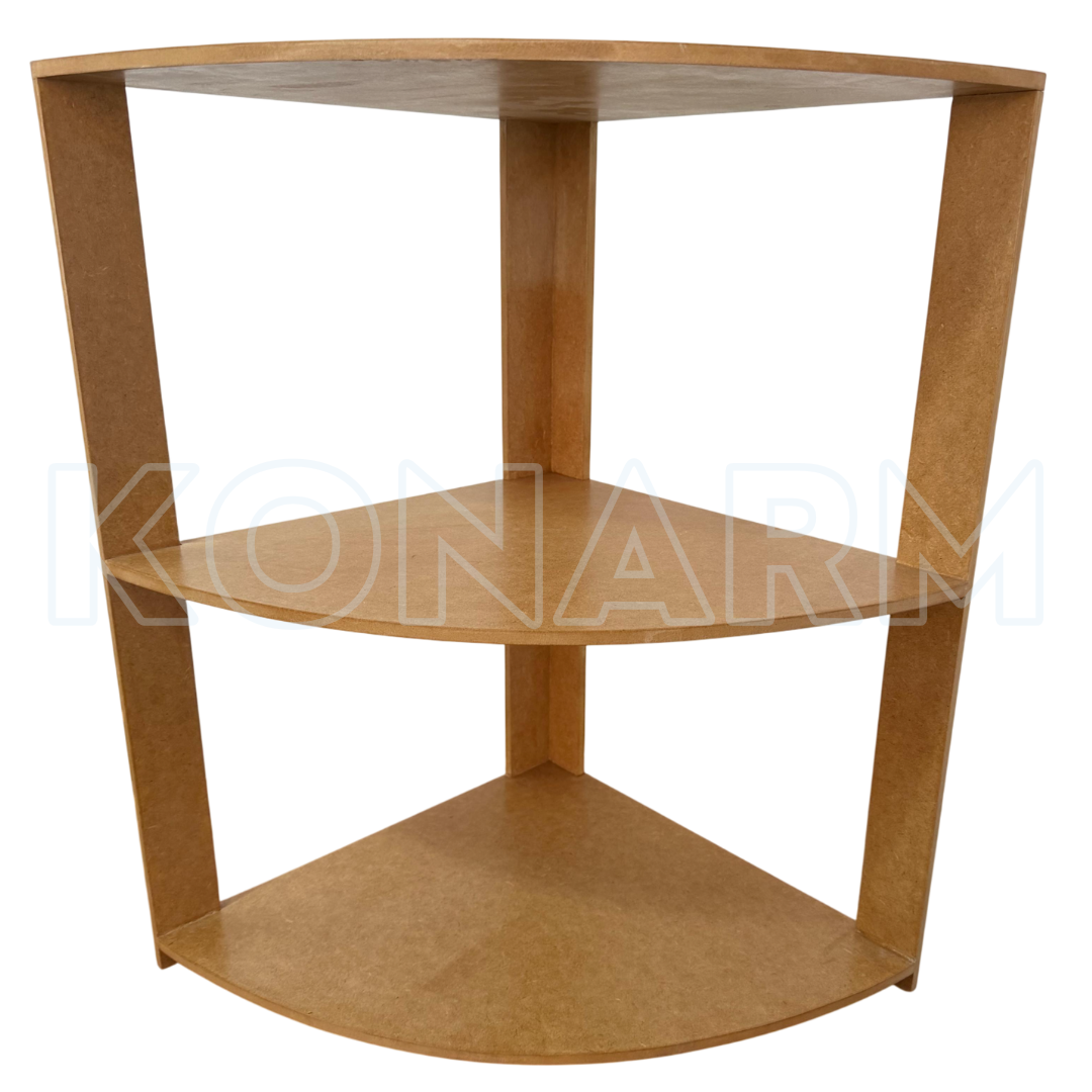 Mueble Esquinero de MDF para Juguetes y Almacenamiento