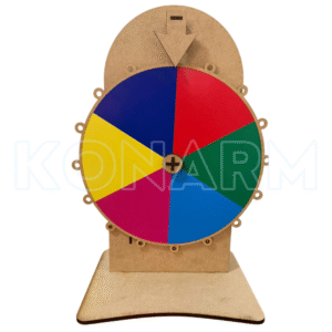 Ruleta Interactiva Didáctica de Colores de Madera